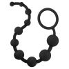 Anal Adventures Platinum Silicone 10 Anal  Beads Black