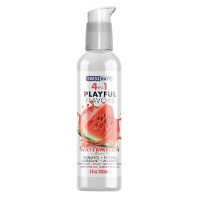 Swiss Navy 4 In 1 Playful Flavors-Watermelon 4oz