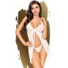 Penthouse After Sunset Ruffle Baby Doll With Thong-White S/M-Boxed
