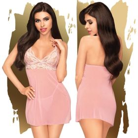 Penthouse Bedtime Story Baby Doll With Thong-PINK M/L-Boxed